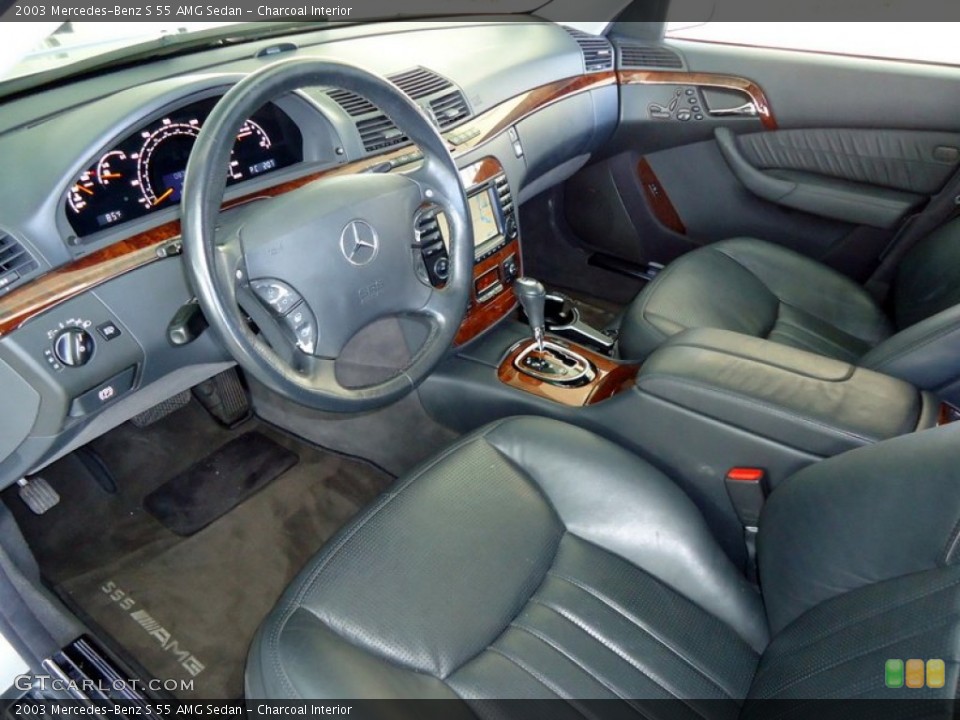 Charcoal Interior Prime Interior for the 2003 Mercedes-Benz S 55 AMG Sedan #68003726