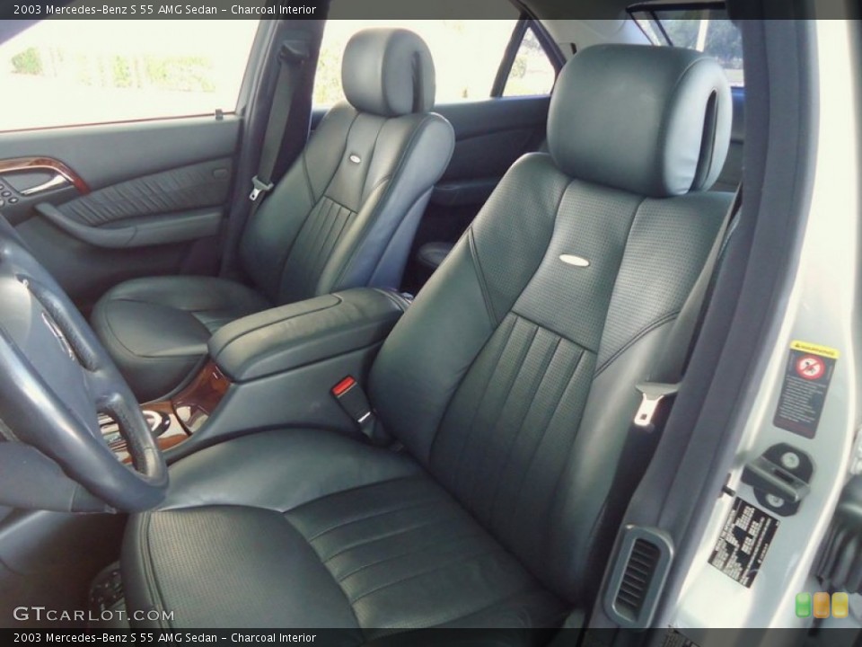Charcoal Interior Front Seat for the 2003 Mercedes-Benz S 55 AMG Sedan #68003753