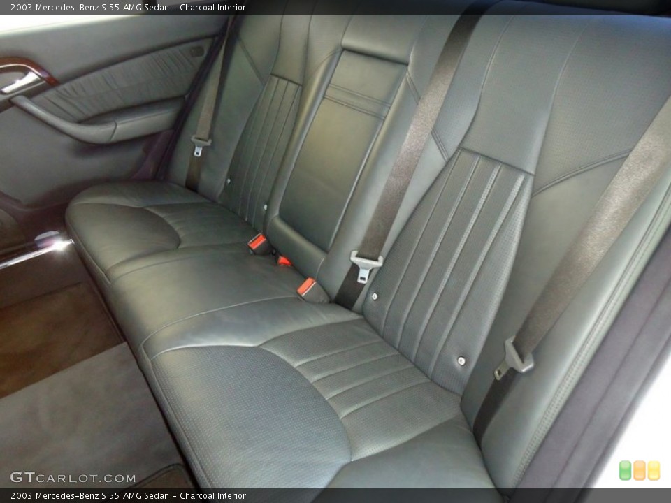 Charcoal Interior Rear Seat for the 2003 Mercedes-Benz S 55 AMG Sedan #68003801