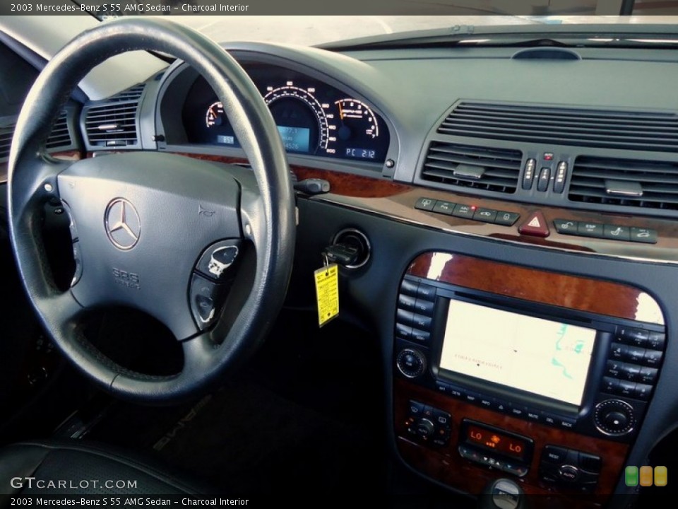 Charcoal Interior Dashboard for the 2003 Mercedes-Benz S 55 AMG Sedan #68003858