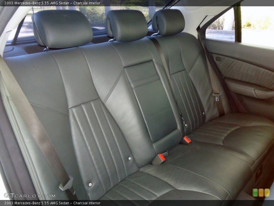 Charcoal Interior Rear Seat for the 2003 Mercedes-Benz S 55 AMG Sedan #68003903