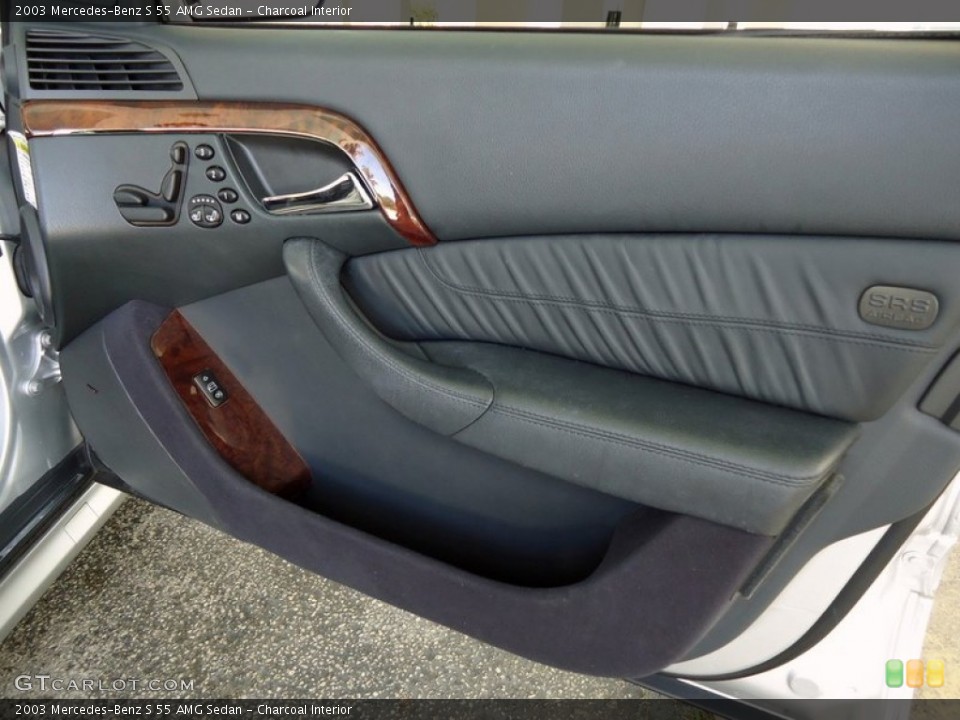 Charcoal Interior Door Panel for the 2003 Mercedes-Benz S 55 AMG Sedan #68003912