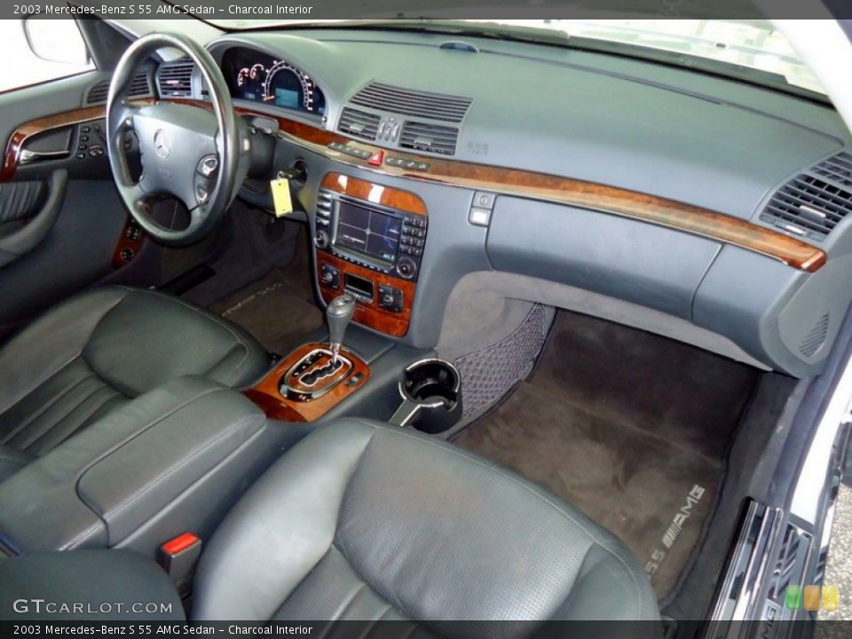 Charcoal Interior Dashboard for the 2003 Mercedes-Benz S 55 AMG Sedan #68003918