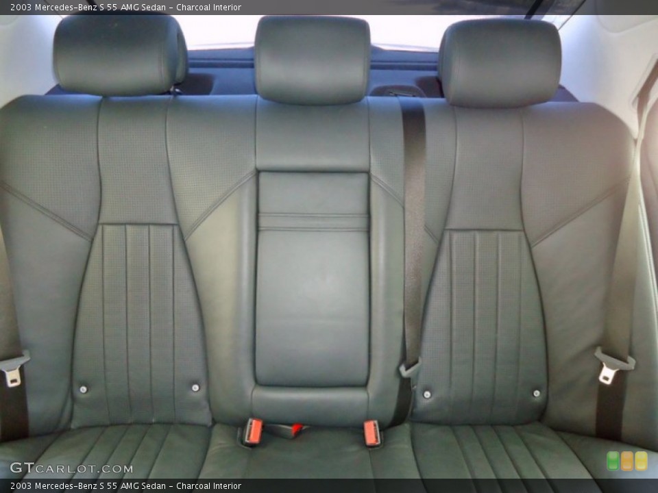 Charcoal Interior Rear Seat for the 2003 Mercedes-Benz S 55 AMG Sedan #68003993