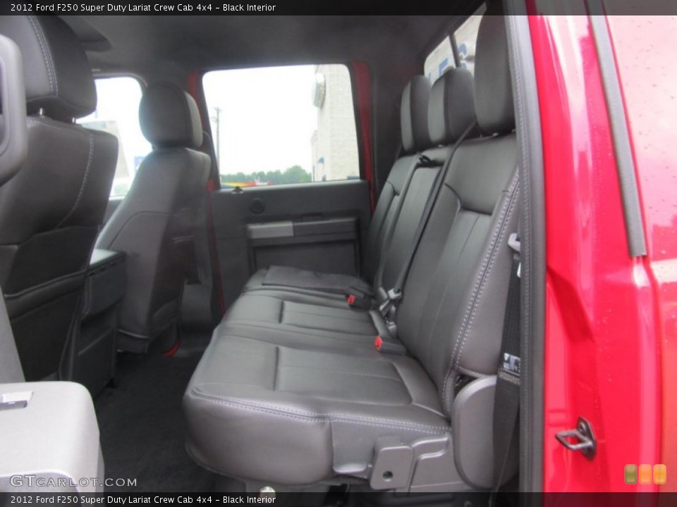 Black Interior Rear Seat for the 2012 Ford F250 Super Duty Lariat Crew Cab 4x4 #68004560