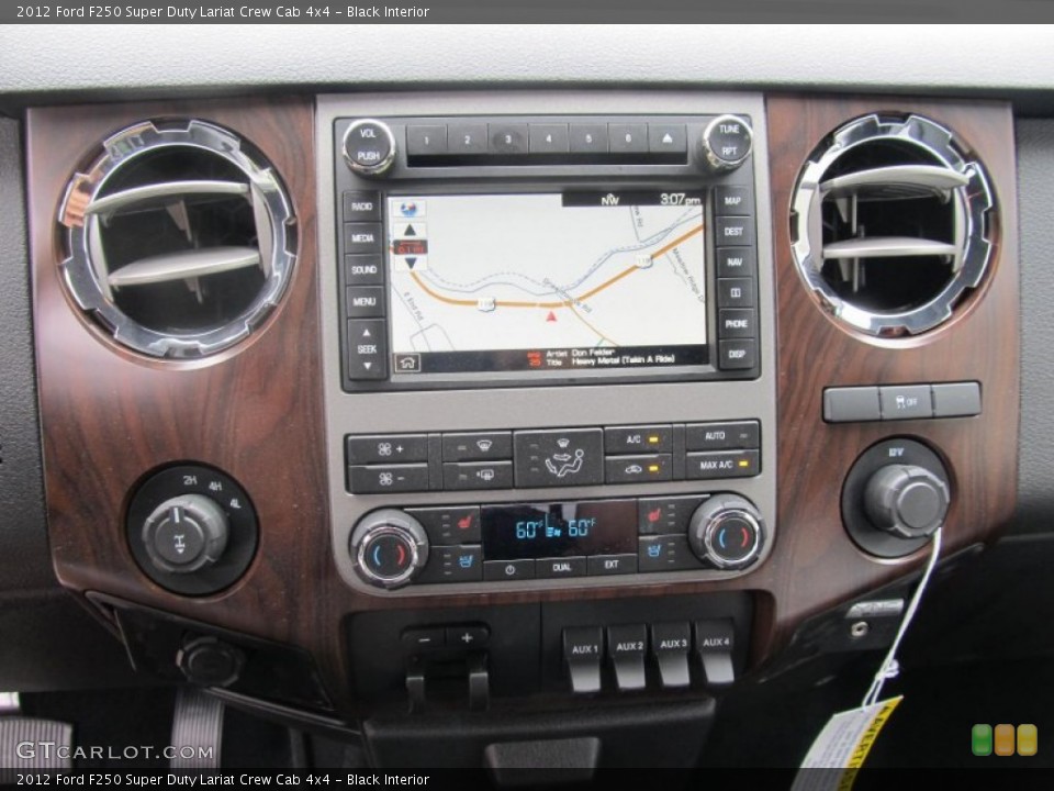 Black Interior Controls for the 2012 Ford F250 Super Duty Lariat Crew Cab 4x4 #68004576