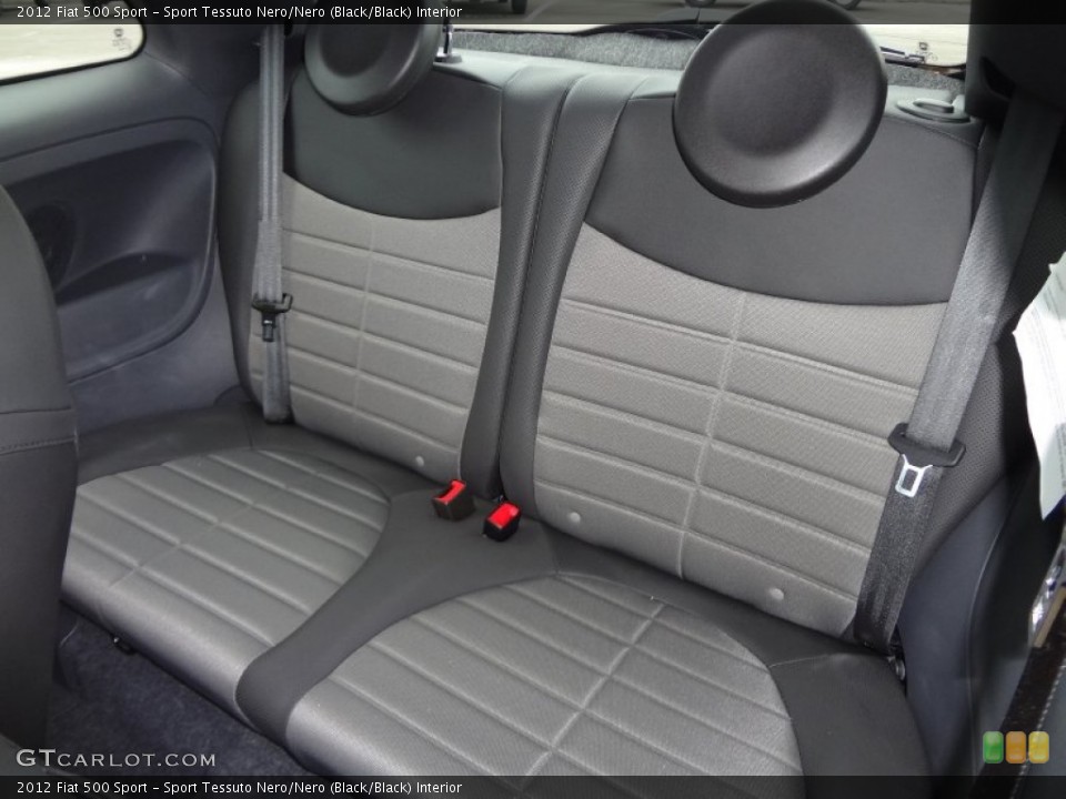 Sport Tessuto Nero/Nero (Black/Black) Interior Rear Seat for the 2012 Fiat 500 Sport #68005280