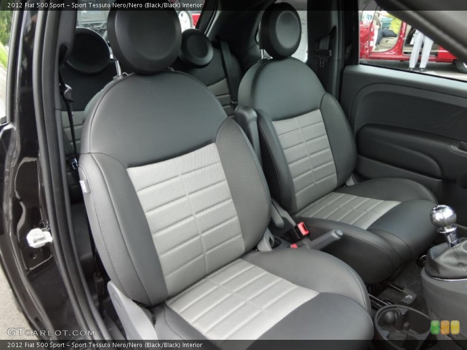 Sport Tessuto Nero/Nero (Black/Black) Interior Photo for the 2012 Fiat 500 Sport #68005343