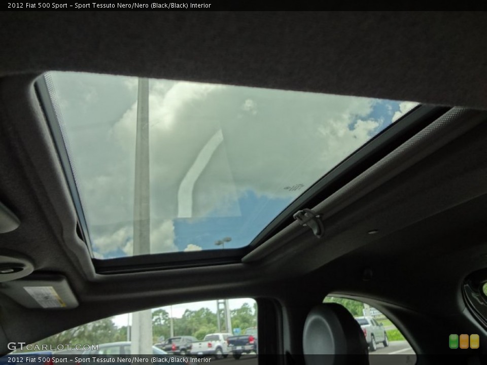 Sport Tessuto Nero/Nero (Black/Black) Interior Sunroof for the 2012 Fiat 500 Sport #68005409