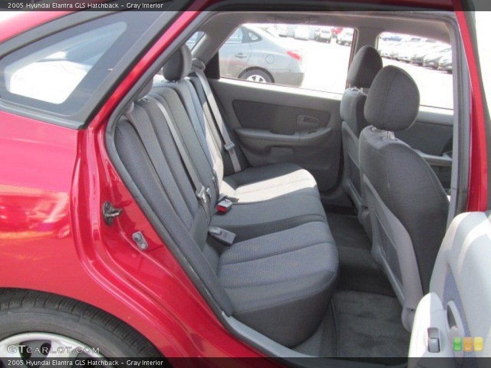 Gray Interior Rear Seat for the 2005 Hyundai Elantra GLS Hatchback #68006219