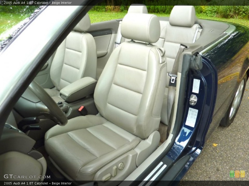 Beige Interior Front Seat for the 2005 Audi A4 1.8T Cabriolet #68008733