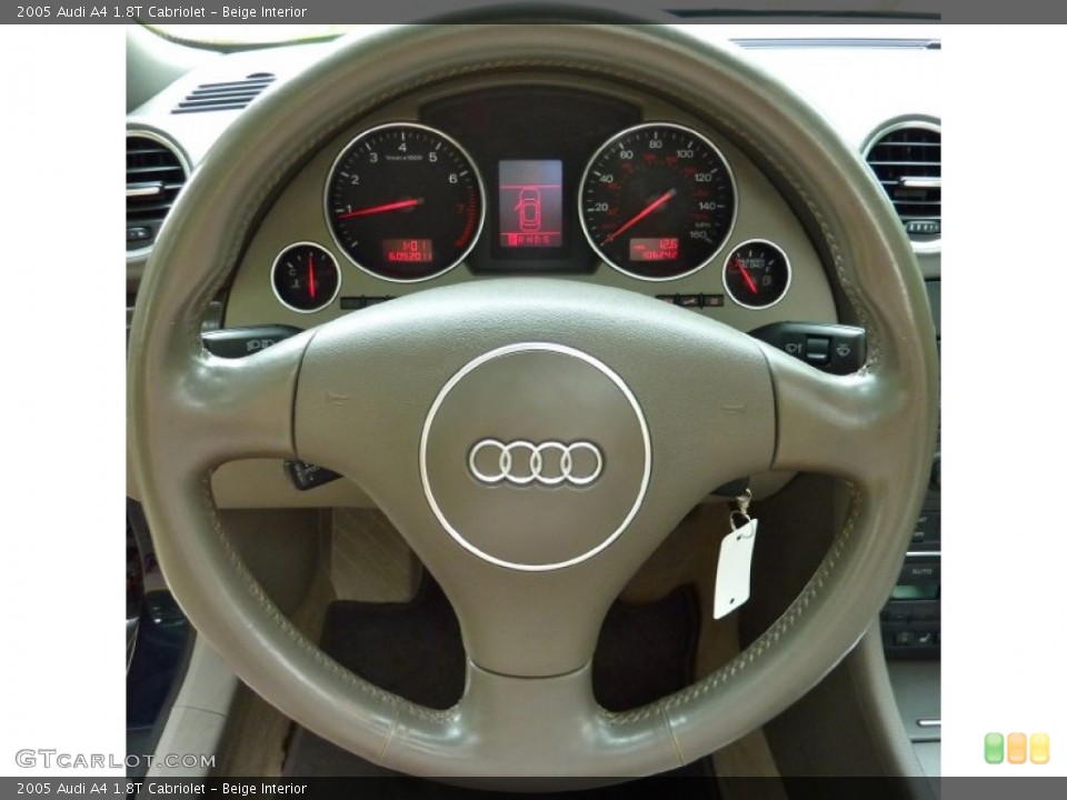 Beige Interior Steering Wheel for the 2005 Audi A4 1.8T Cabriolet #68008745