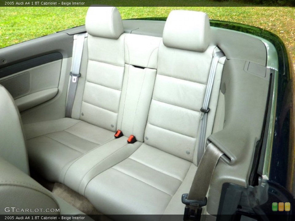 Beige Interior Rear Seat for the 2005 Audi A4 1.8T Cabriolet #68008804