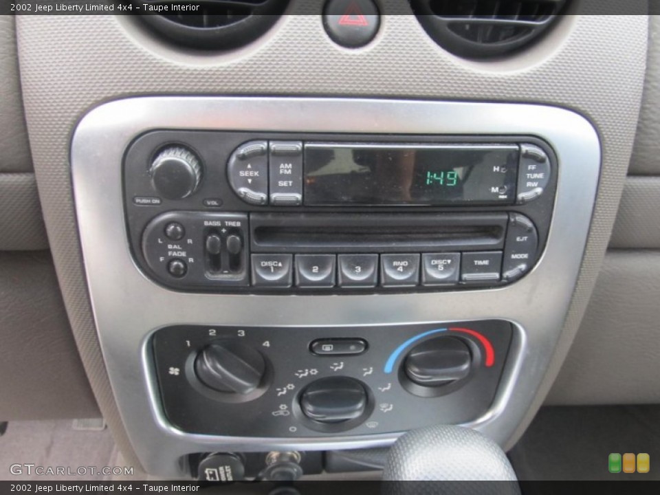 Taupe Interior Controls for the 2002 Jeep Liberty Limited 4x4 #68009135