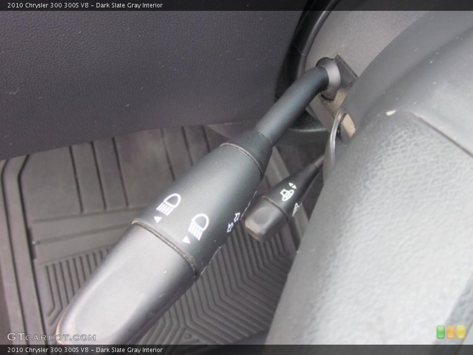 Dark Slate Gray Interior Controls for the 2010 Chrysler 300 300S V8 #68011697