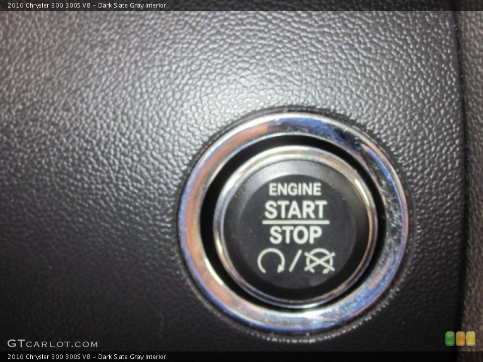 Dark Slate Gray Interior Controls for the 2010 Chrysler 300 300S V8 #68011703
