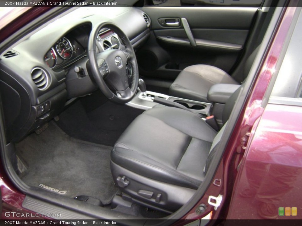 Black Interior Prime Interior for the 2007 Mazda MAZDA6 s Grand Touring Sedan #68016186