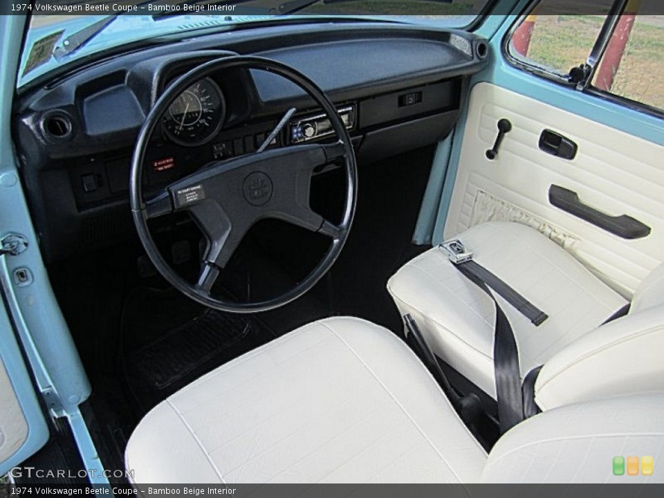 Bamboo Beige Interior Photo for the 1974 Volkswagen Beetle Coupe #68017095