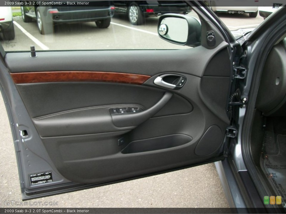 Black Interior Door Panel for the 2009 Saab 9-3 2.0T SportCombi #68023235