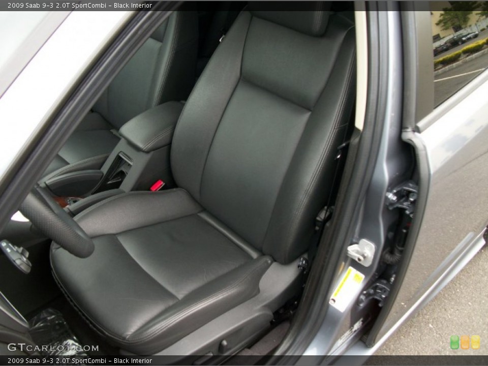 Black Interior Front Seat for the 2009 Saab 9-3 2.0T SportCombi #68023268