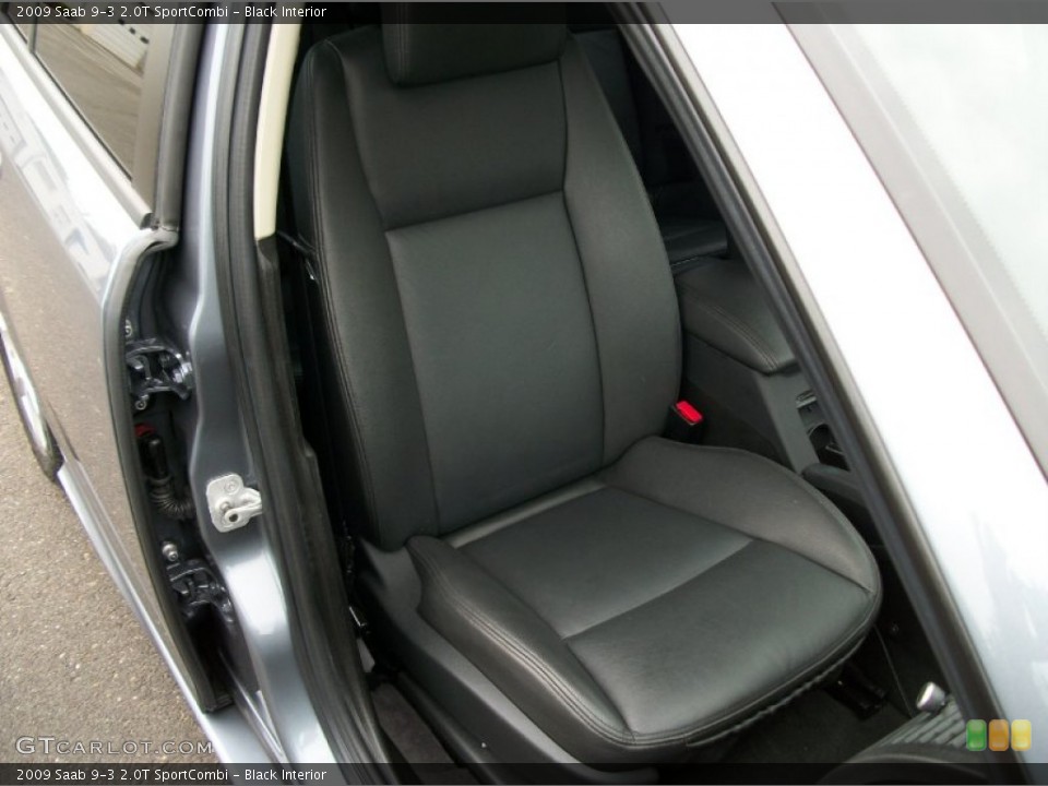 Black Interior Front Seat for the 2009 Saab 9-3 2.0T SportCombi #68023349