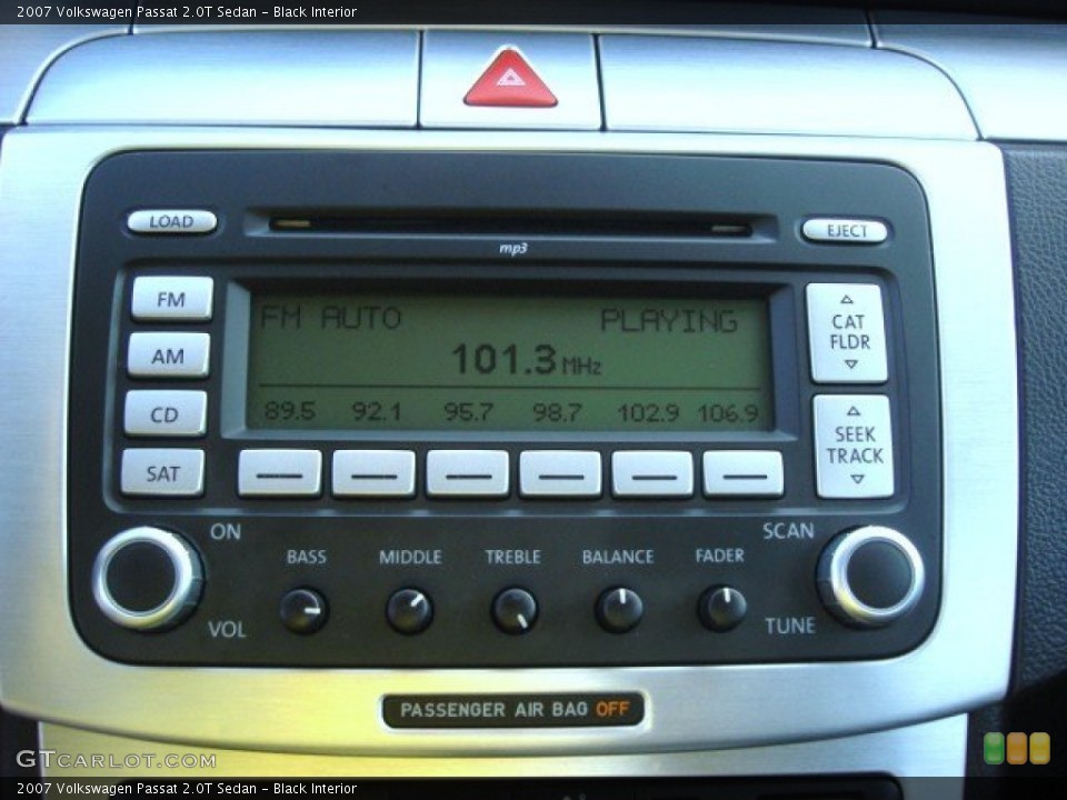 Black Interior Audio System for the 2007 Volkswagen Passat 2.0T Sedan #68024285