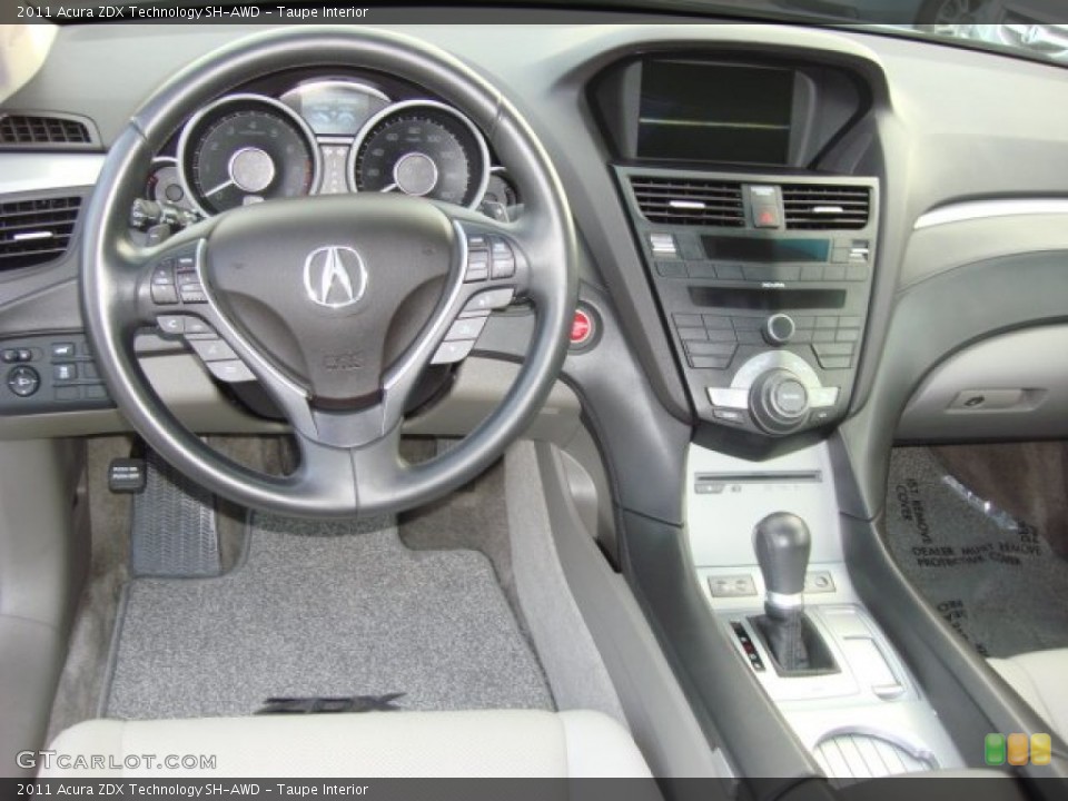 Taupe Interior Dashboard for the 2011 Acura ZDX Technology SH-AWD #68024669