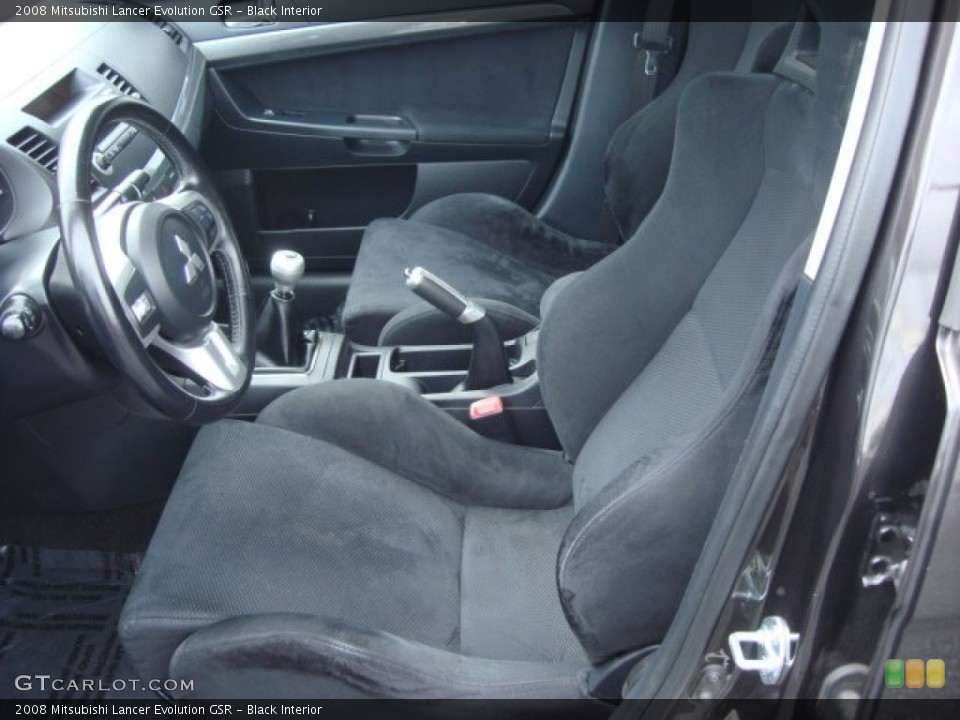 Black Interior Photo for the 2008 Mitsubishi Lancer Evolution GSR #68028058