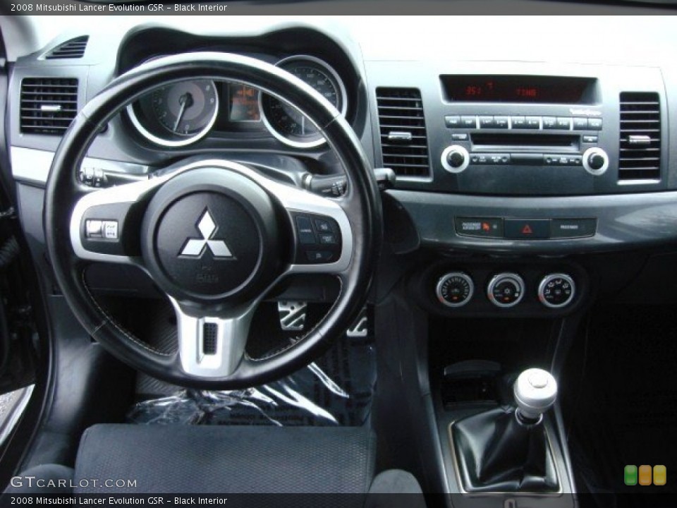 Black Interior Dashboard for the 2008 Mitsubishi Lancer Evolution GSR #68028075