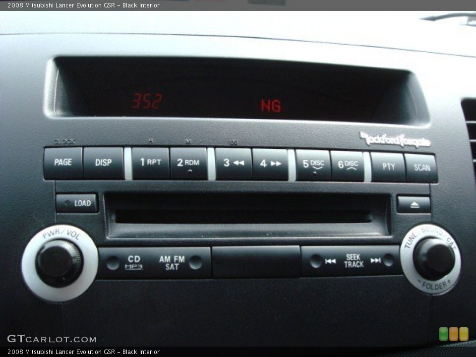 Black Interior Audio System for the 2008 Mitsubishi Lancer Evolution GSR #68028122