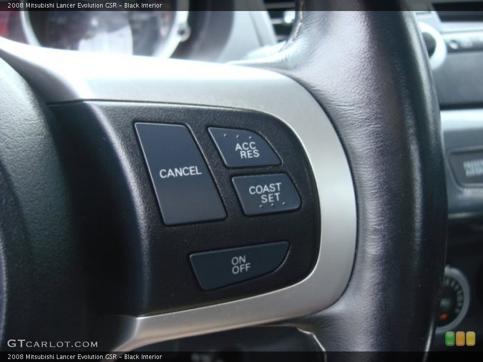 Black Interior Controls for the 2008 Mitsubishi Lancer Evolution GSR #68028176