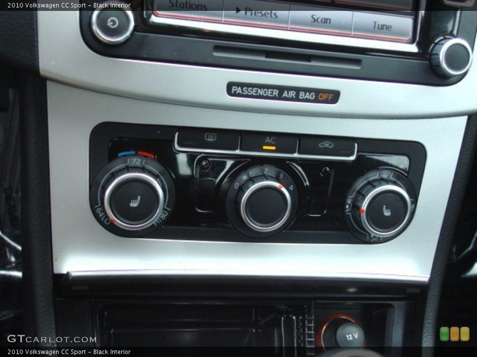 Black Interior Controls for the 2010 Volkswagen CC Sport #68028796