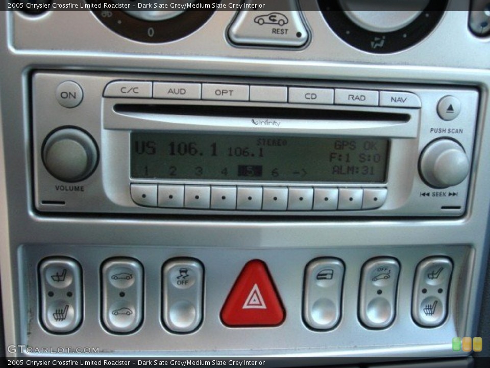 Dark Slate Grey/Medium Slate Grey Interior Audio System for the 2005 Chrysler Crossfire Limited Roadster #68029280