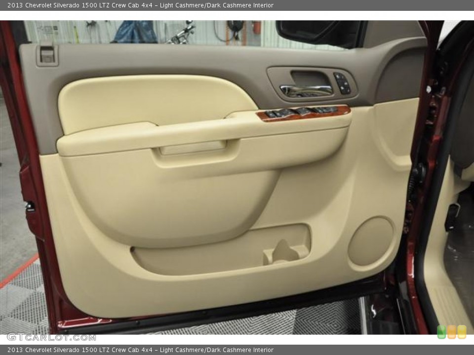 Light Cashmere/Dark Cashmere Interior Door Panel for the 2013 Chevrolet Silverado 1500 LTZ Crew Cab 4x4 #68032331