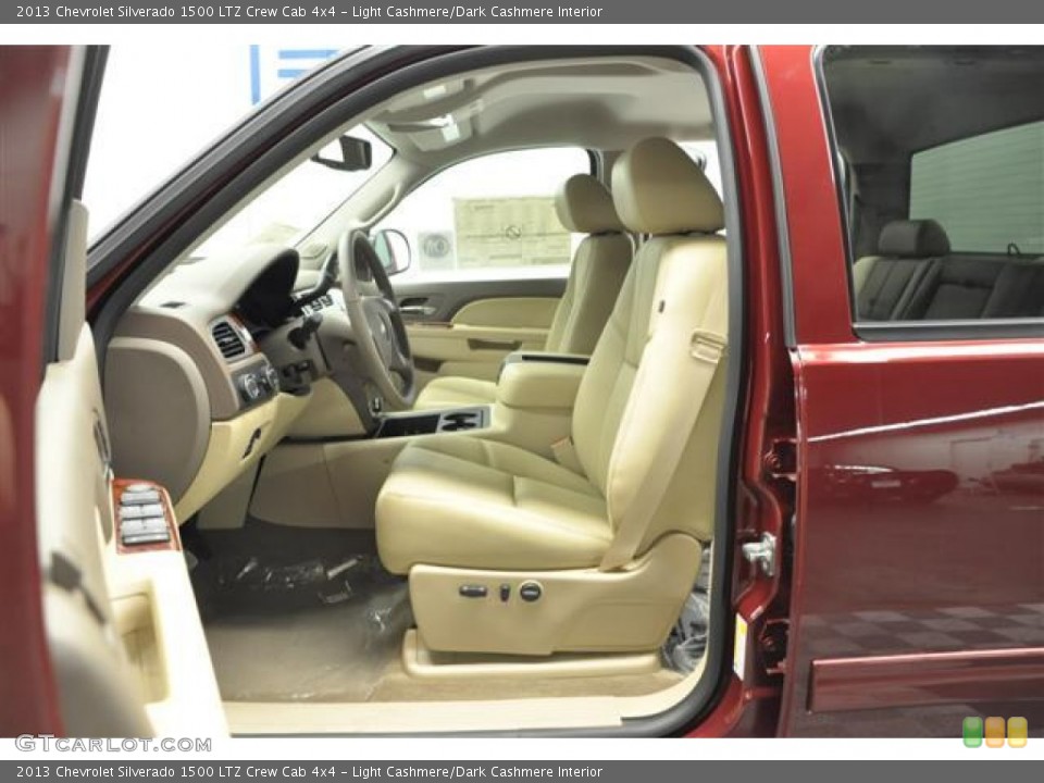 Light Cashmere/Dark Cashmere Interior Photo for the 2013 Chevrolet Silverado 1500 LTZ Crew Cab 4x4 #68032347