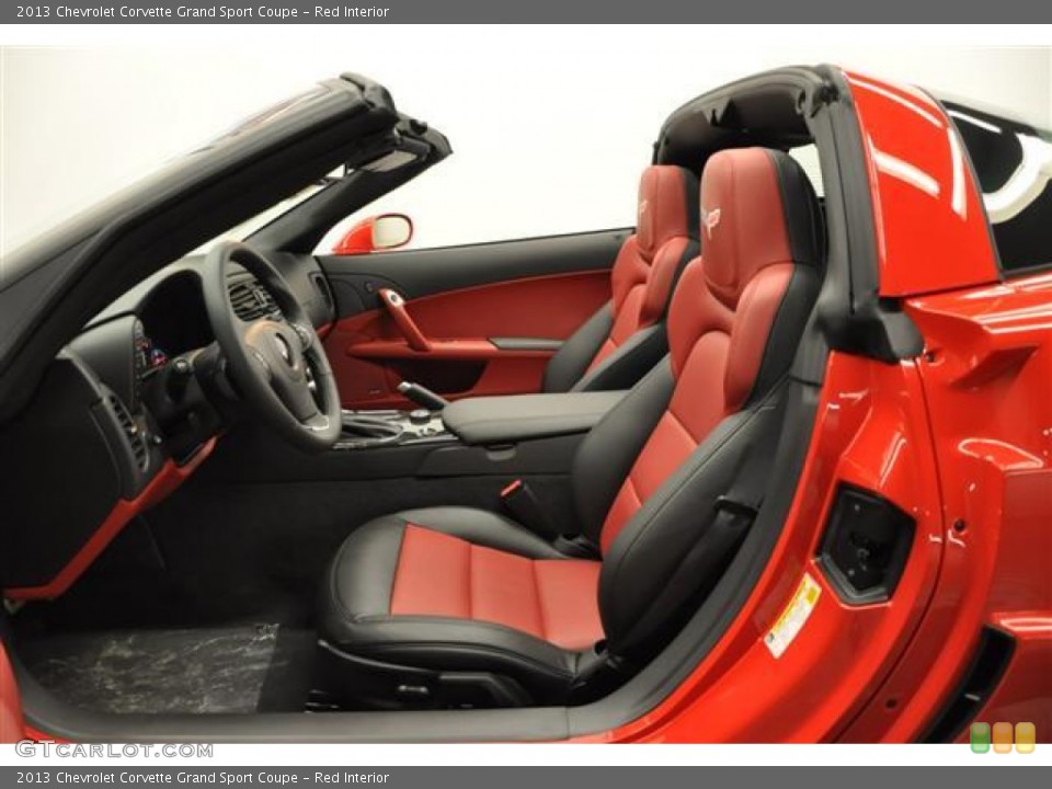 Red Interior Photo for the 2013 Chevrolet Corvette Grand Sport Coupe #68032613