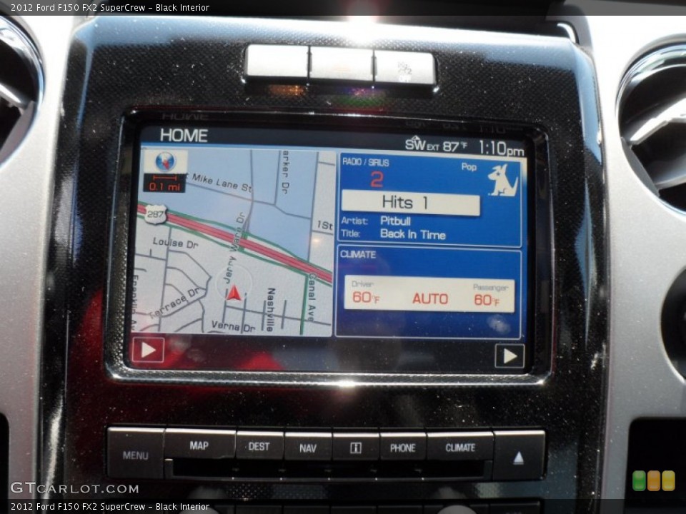 Black Interior Navigation for the 2012 Ford F150 FX2 SuperCrew #68032979