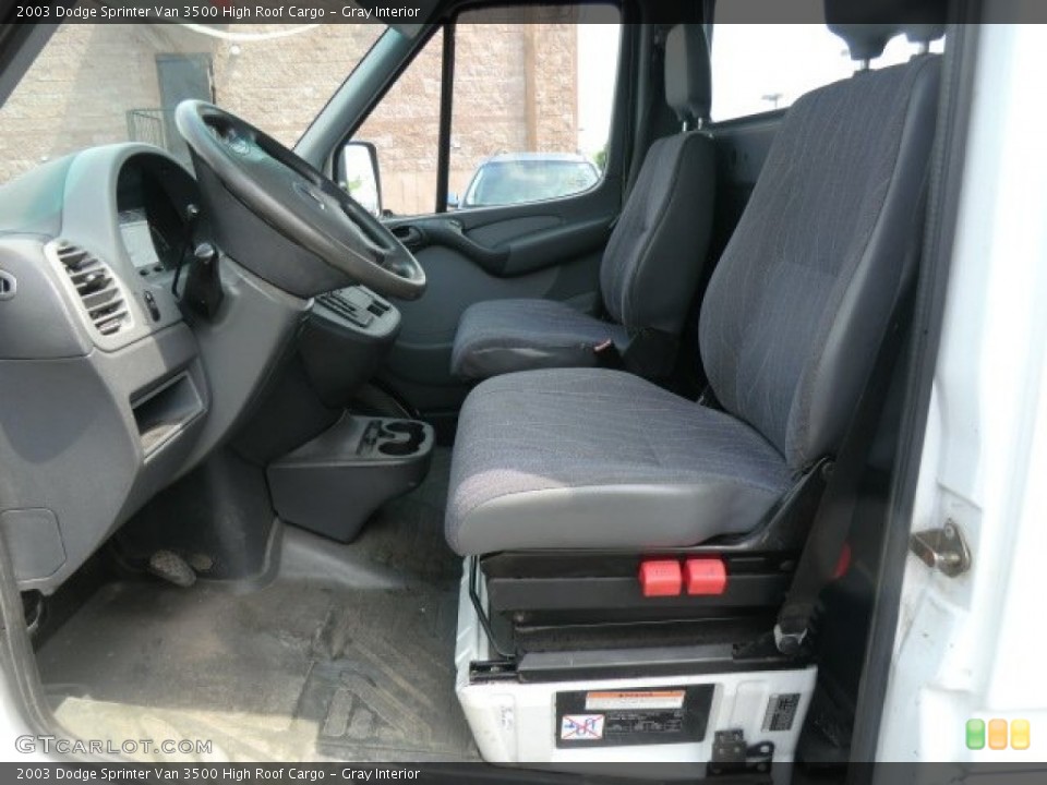 Gray Interior Photo for the 2003 Dodge Sprinter Van 3500 High Roof Cargo #68033396
