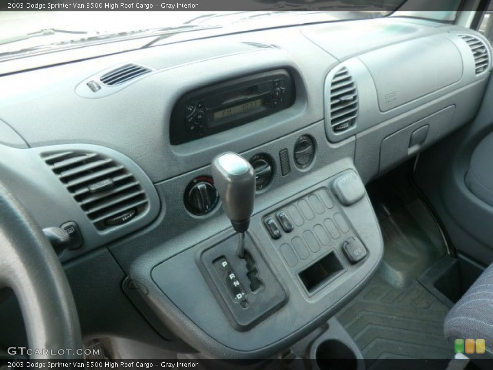 Gray Interior Dashboard for the 2003 Dodge Sprinter Van 3500 High Roof Cargo #68033414