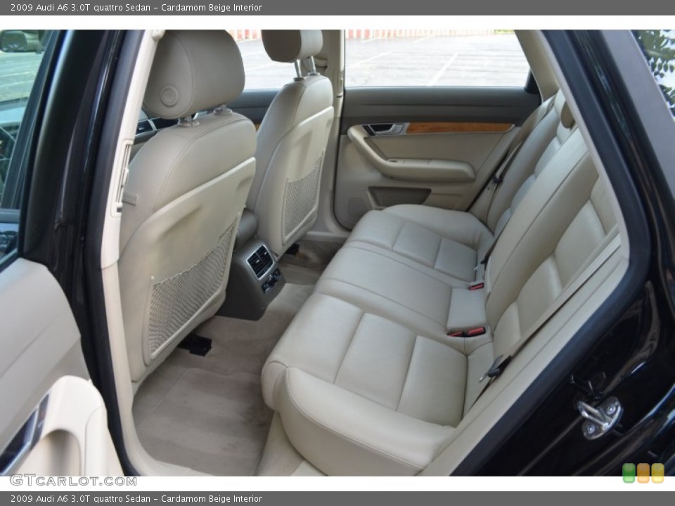 Cardamom Beige Interior Rear Seat for the 2009 Audi A6 3.0T quattro Sedan #68034098