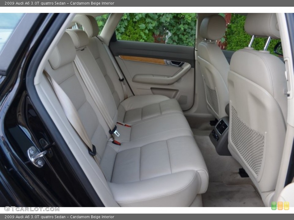 Cardamom Beige Interior Rear Seat for the 2009 Audi A6 3.0T quattro Sedan #68034107