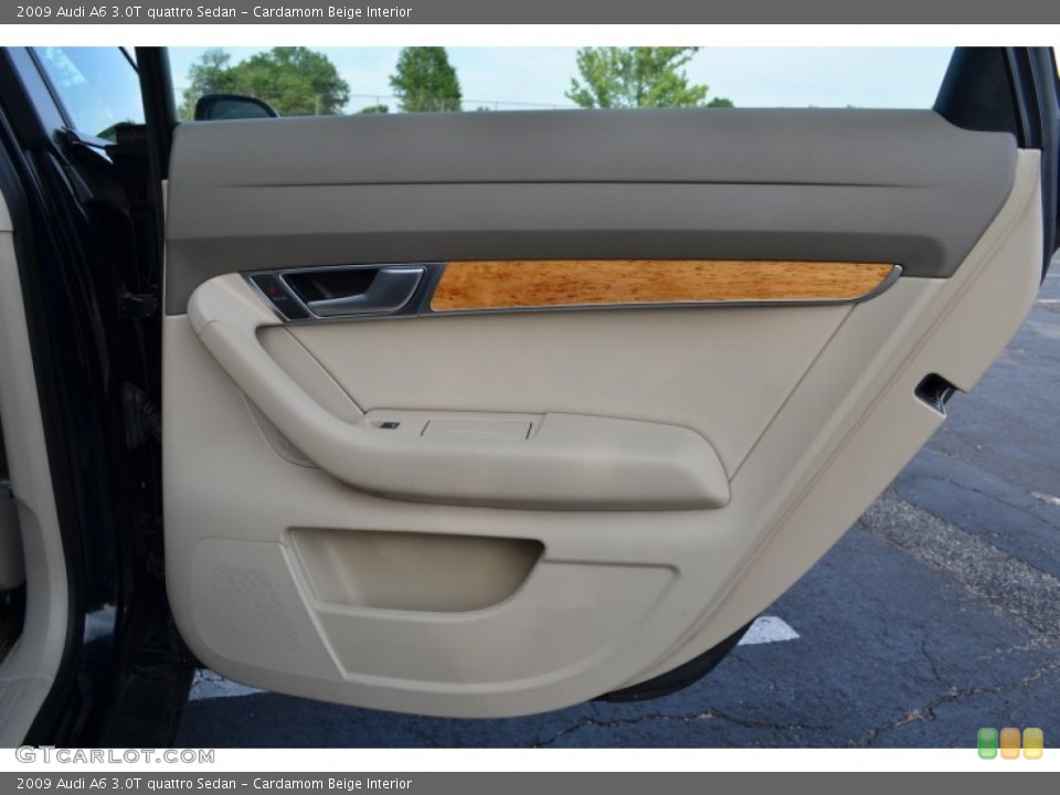 Cardamom Beige Interior Door Panel for the 2009 Audi A6 3.0T quattro Sedan #68034185