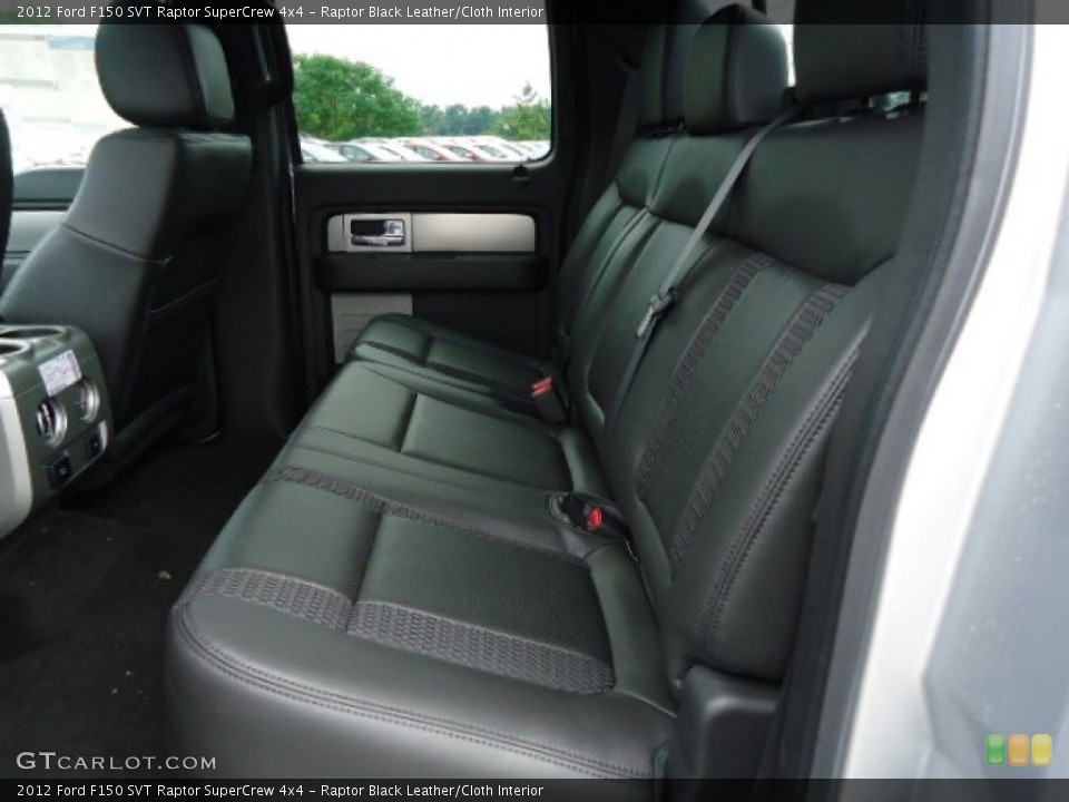 Raptor Black Leather/Cloth Interior Rear Seat for the 2012 Ford F150 SVT Raptor SuperCrew 4x4 #68035670