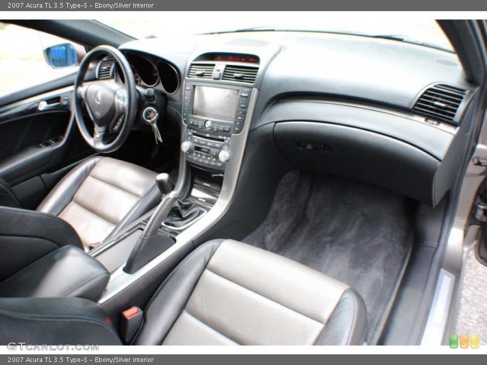 Ebony/Silver Interior Dashboard for the 2007 Acura TL 3.5 Type-S #68035826