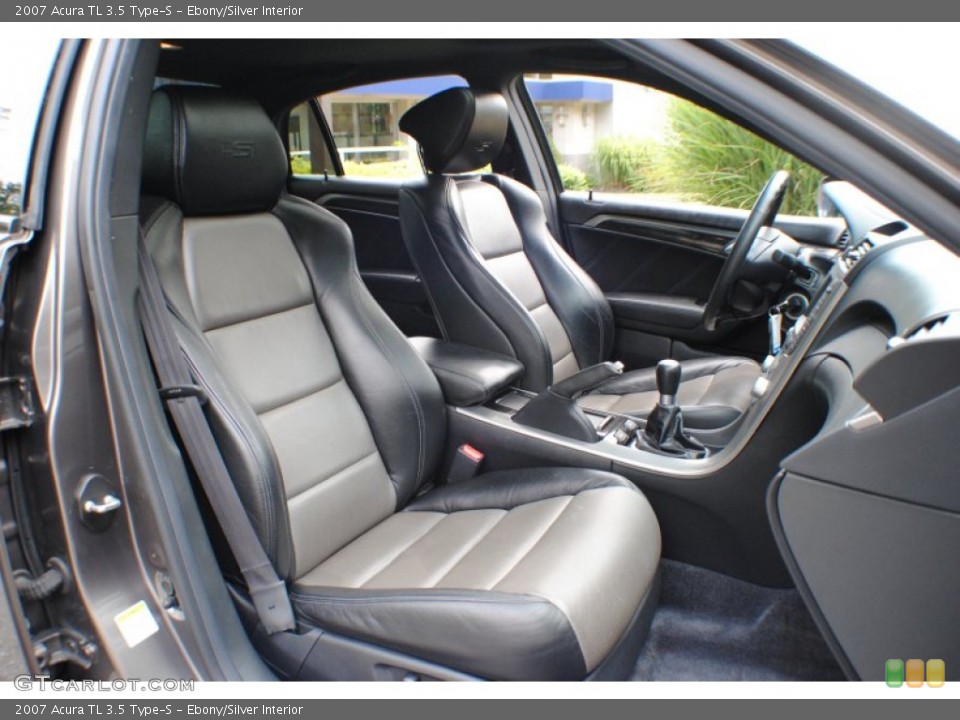 Ebony/Silver Interior Front Seat for the 2007 Acura TL 3.5 Type-S #68035835