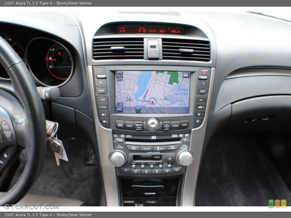 Ebony/Silver Interior Navigation for the 2007 Acura TL 3.5 Type-S #68035860