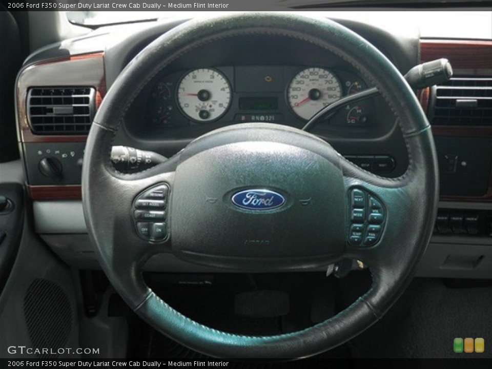 Medium Flint Interior Steering Wheel for the 2006 Ford F350 Super Duty Lariat Crew Cab Dually #68035979
