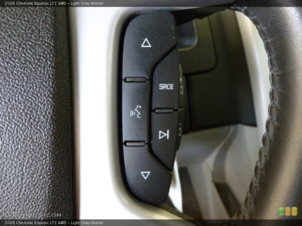Light Gray Interior Controls for the 2008 Chevrolet Equinox LTZ AWD #68036543