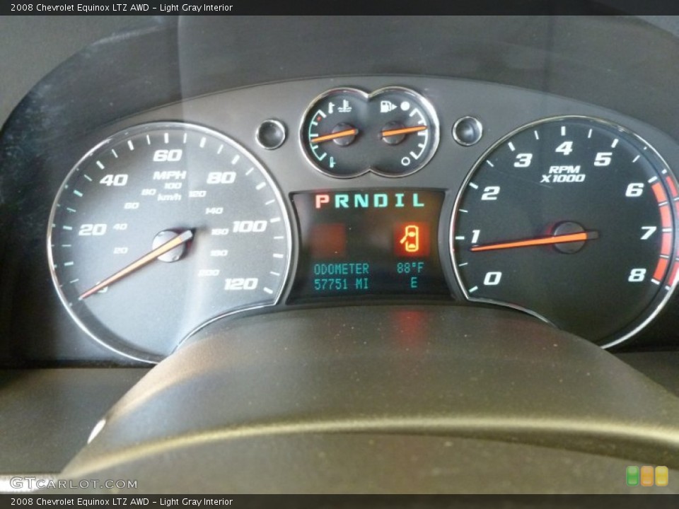 Light Gray Interior Gauges for the 2008 Chevrolet Equinox LTZ AWD #68036586