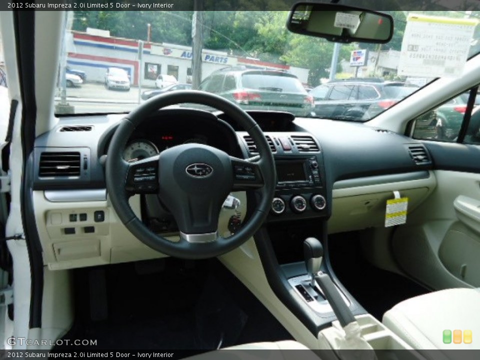 Ivory Interior Photo for the 2012 Subaru Impreza 2.0i Limited 5 Door #68037827
